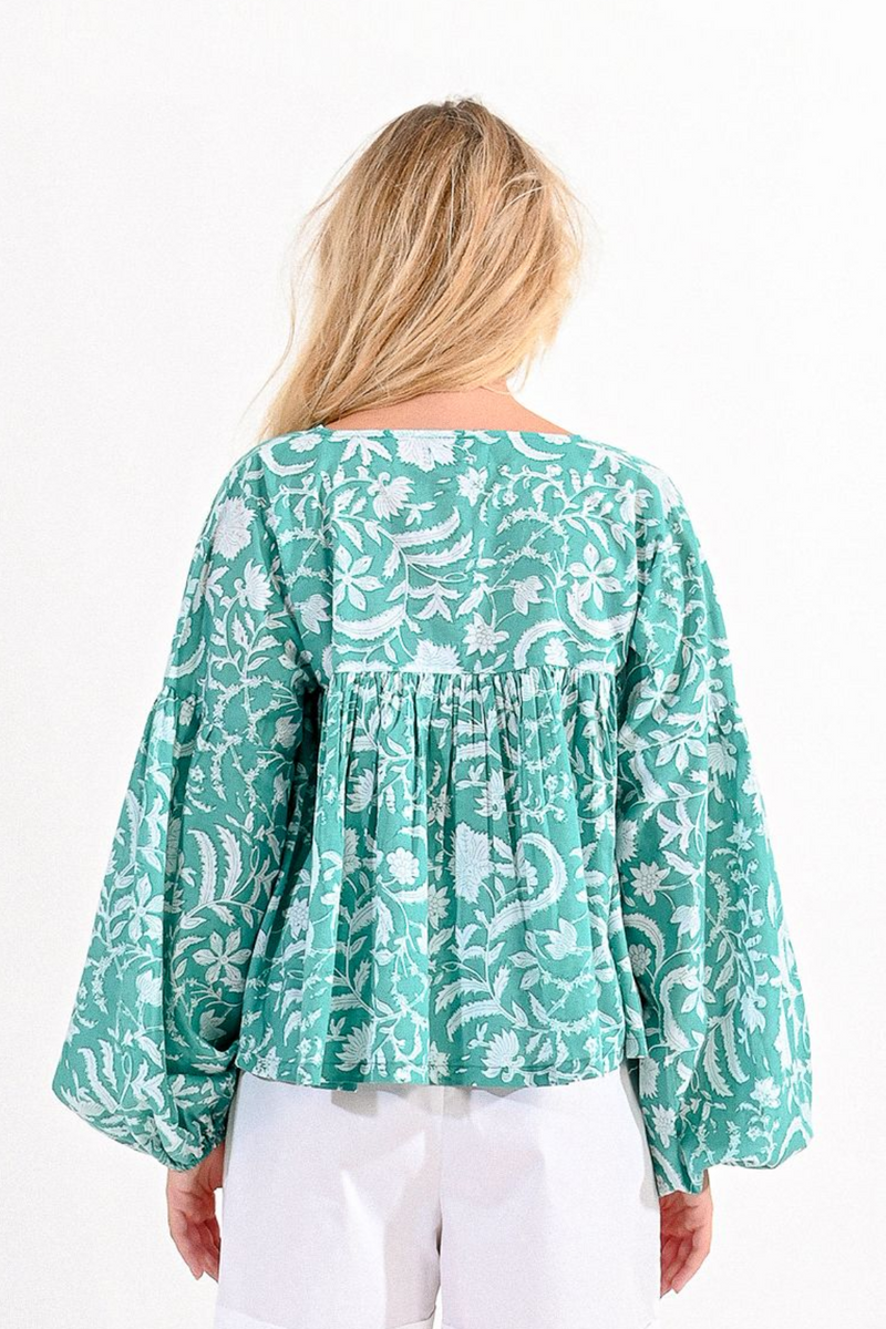 Turquoise Meera Top