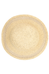 Natural Woven Paper Bucket Hat with Ventilation
