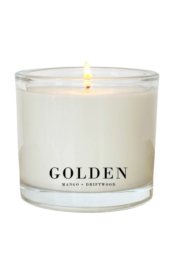 Golden Mango Driftwood Coconut Wax Candle