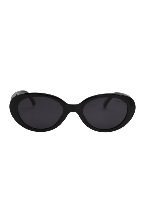 Monroe Black Smoked Polarized Lens Sunglasses