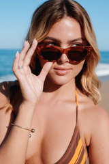 Carly Havana Tort Brown Polarized Lens Sunglasses