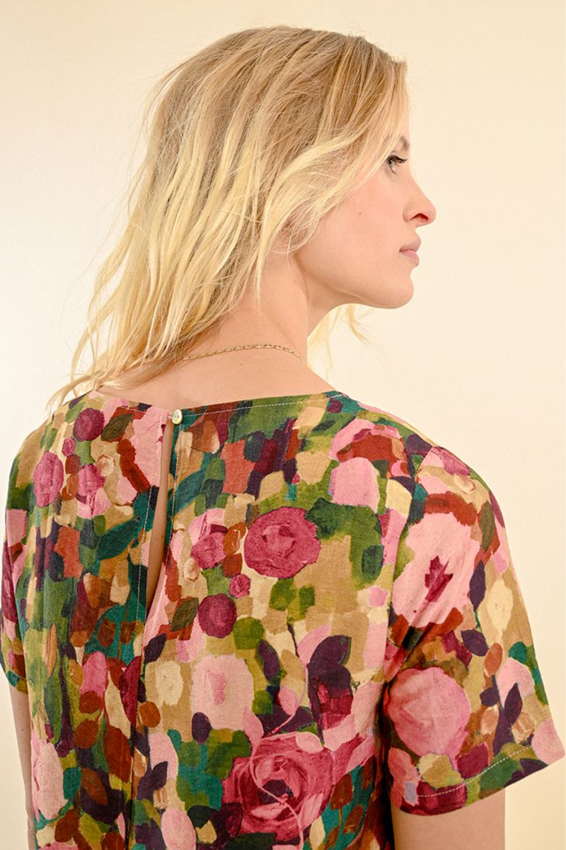 Pink Lallie Floral Print Shift Dress
