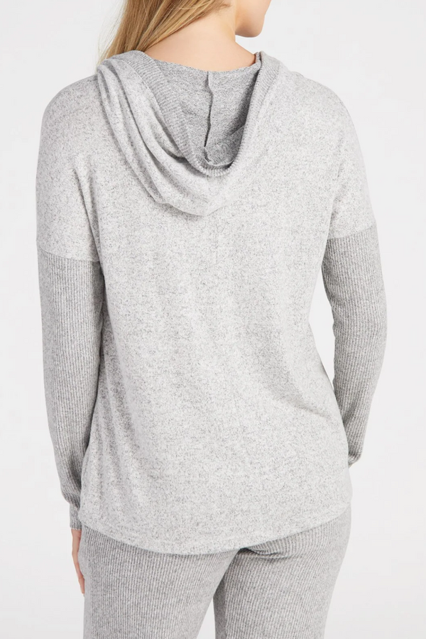 Grey Onyx Hooded Teigen Top