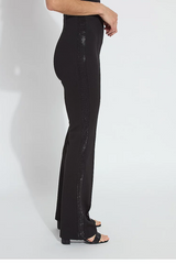 Black Embellished Crystal Pant