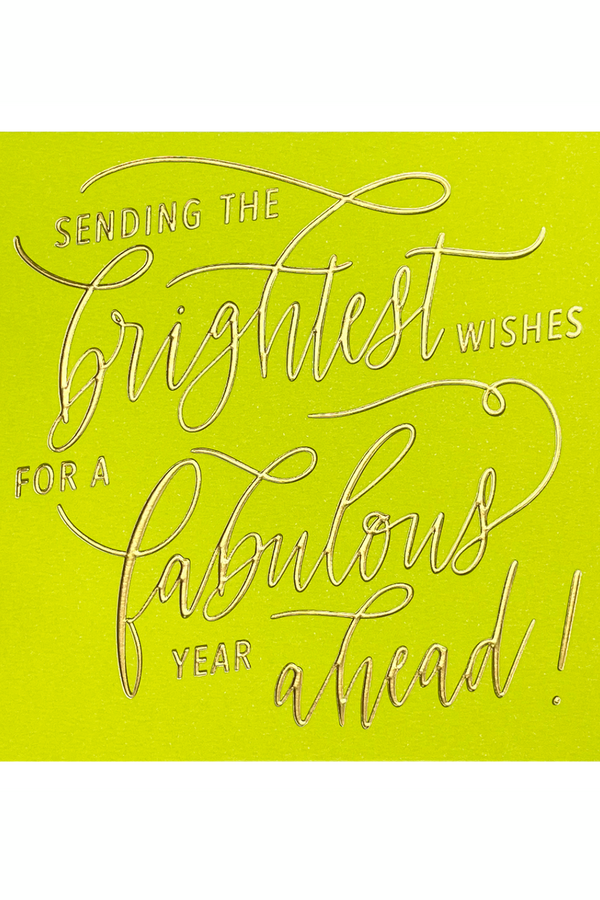 Birthday Fabulous Neon Greeting Card