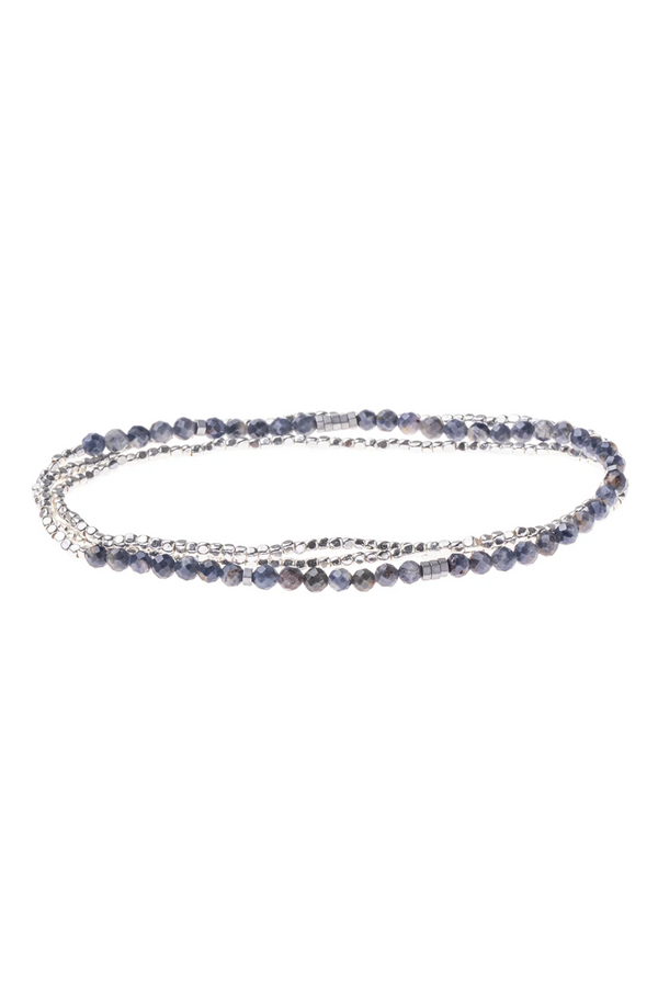 Lolita Sunstone/Silver - Stone of Energy Delicate Stone Bracelet/Necklace