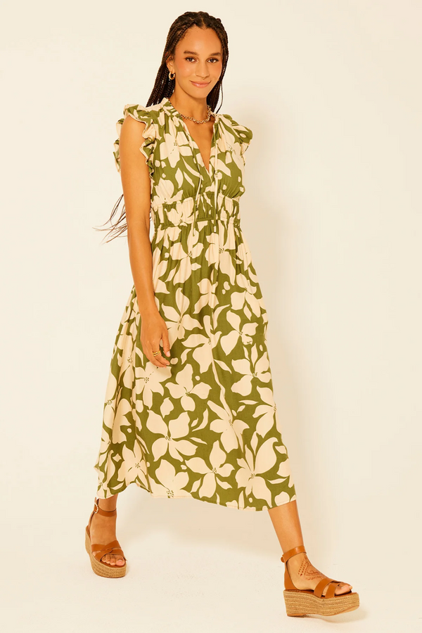 PASEO De Oro Cedar Floral Dress