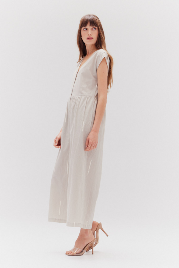 Concrete Matchstick Print Jumpsuit