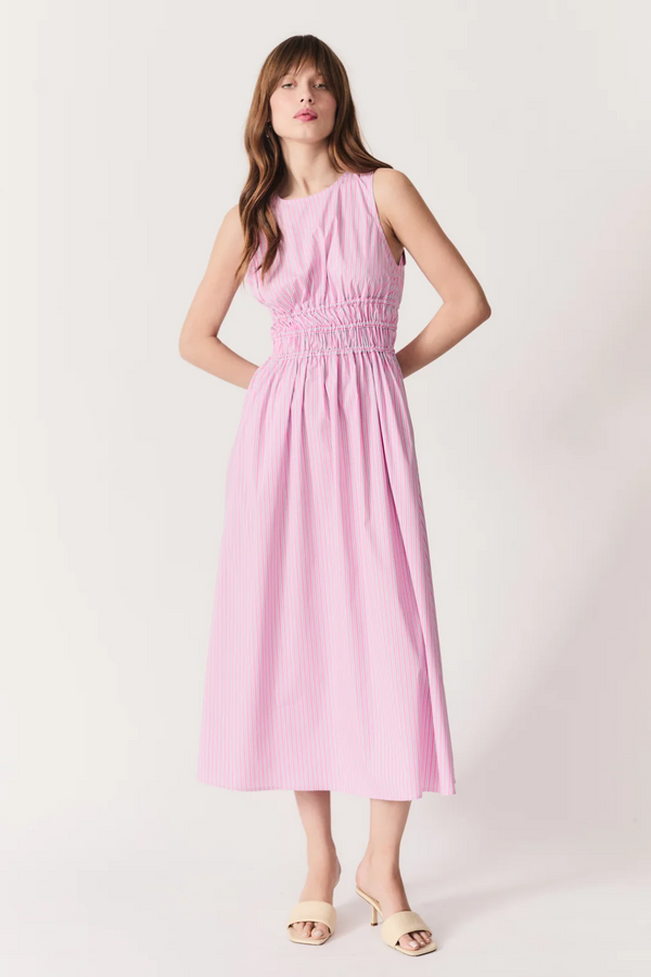 Striped Pink Capelas Dress