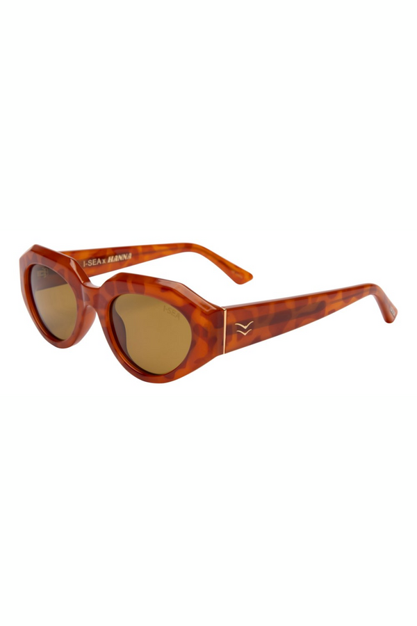 Hanna Honey Tort Green Polarized Glasses