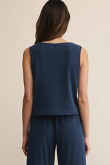 Indigo Solace Sleeveless V-Neck