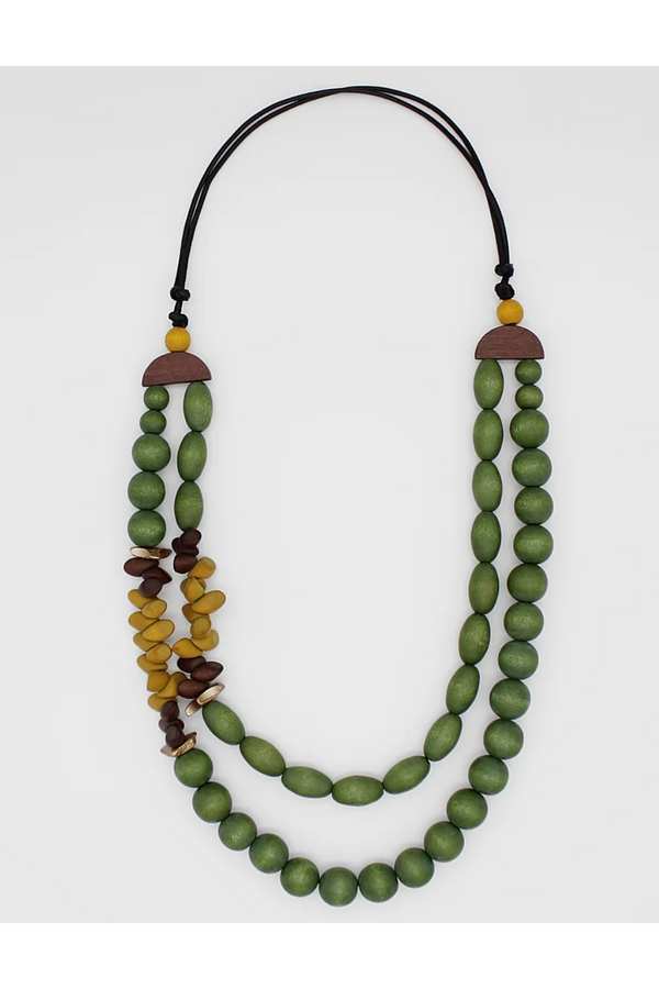 Verde Forrest Wood Necklace
