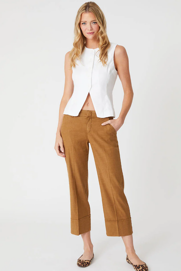 Lauren Cuffed Bronze Trousers