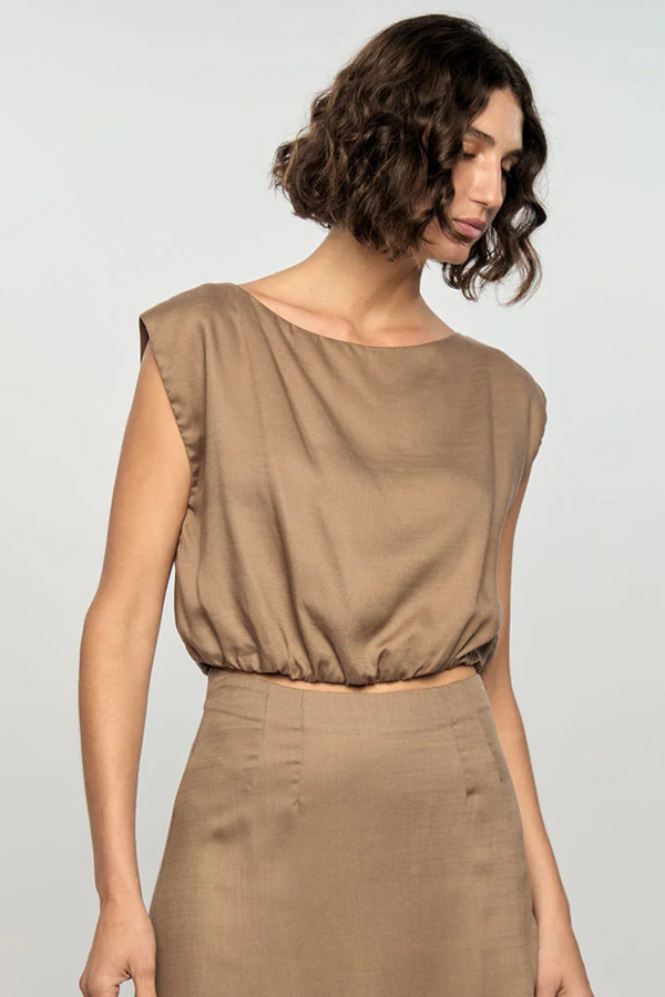 Willa Truffle Bubble Top