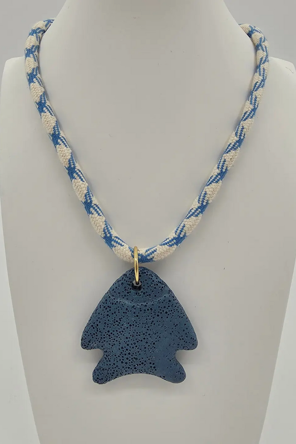 Blue Angel Fish Blue-Beige Cord