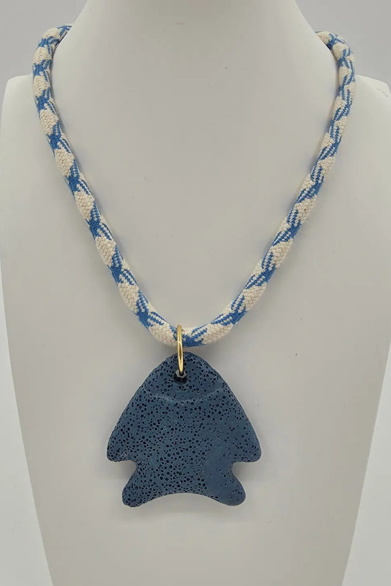 Blue Angel Fish Blue-Beige Cord