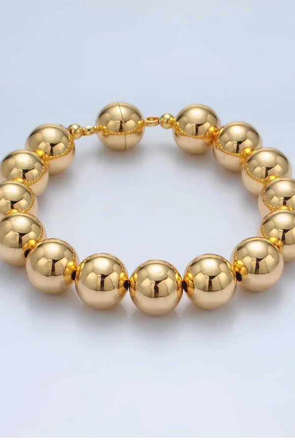 Medium Beaded Bubble Magnetic Closure Bracelet