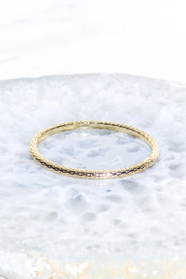 Bali Bangle- 14K Gold Plate
