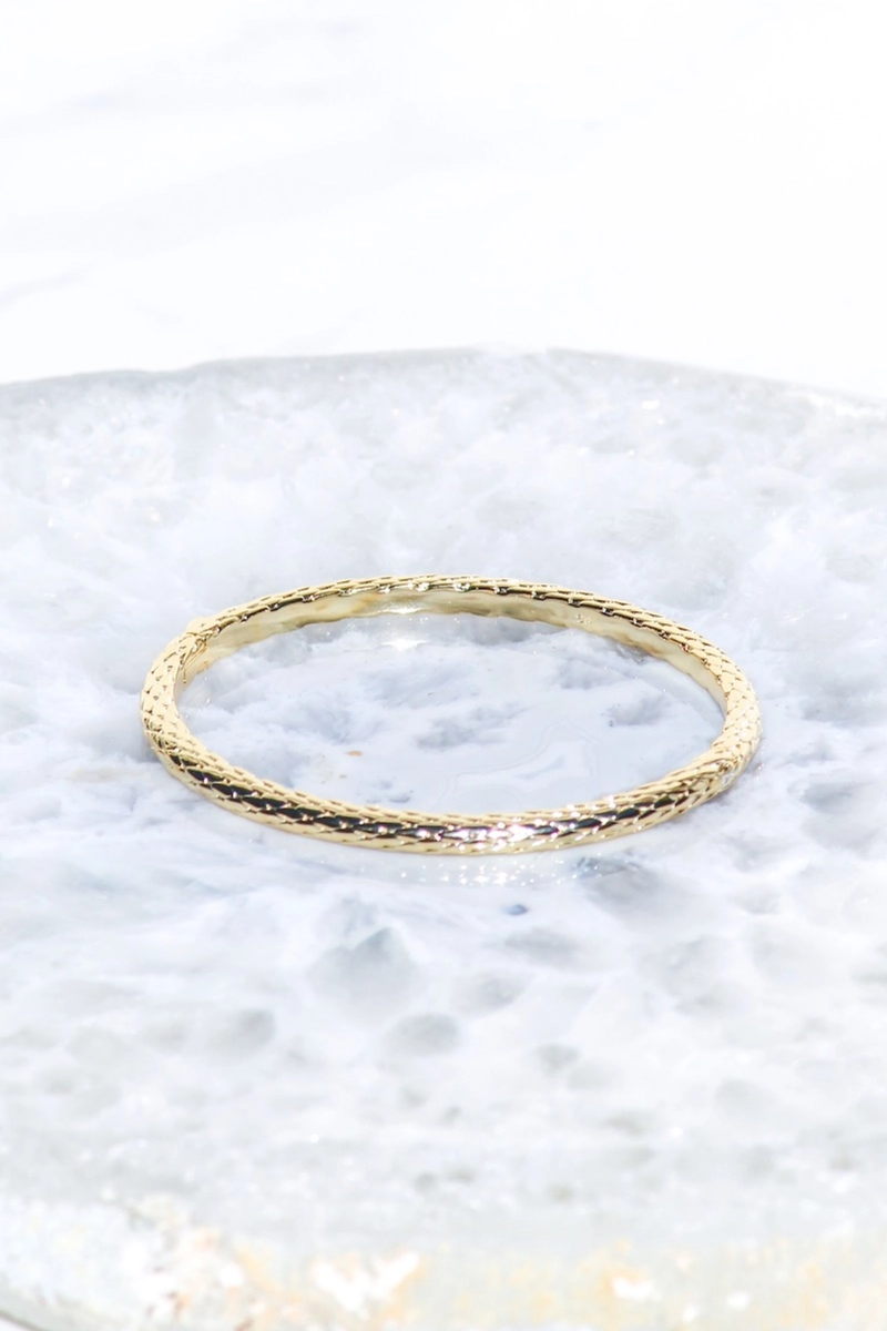 Bali Bangle- 14K Gold Plate