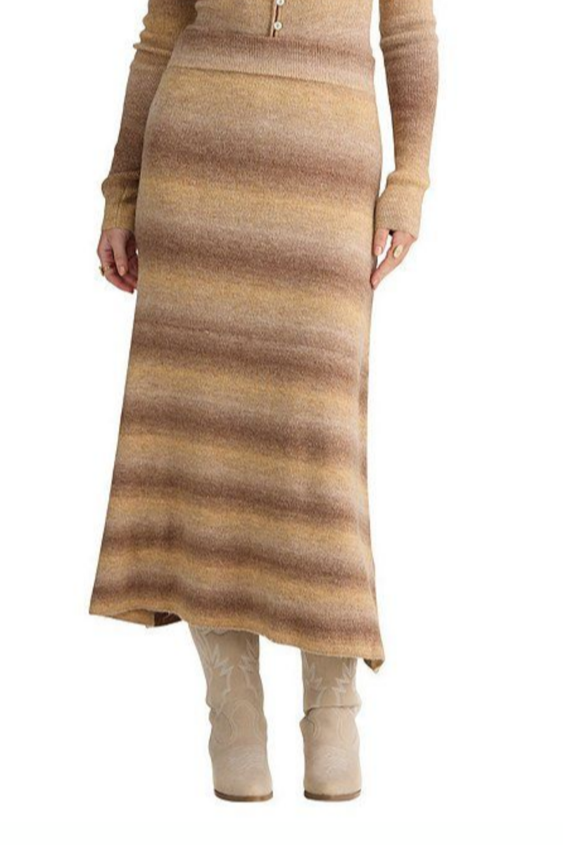 Caramel Ombré Essence Knit Shirt