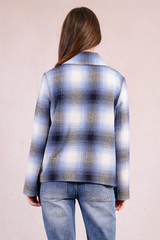 Navy Plaid Jacket
