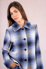 Navy Plaid Jacket