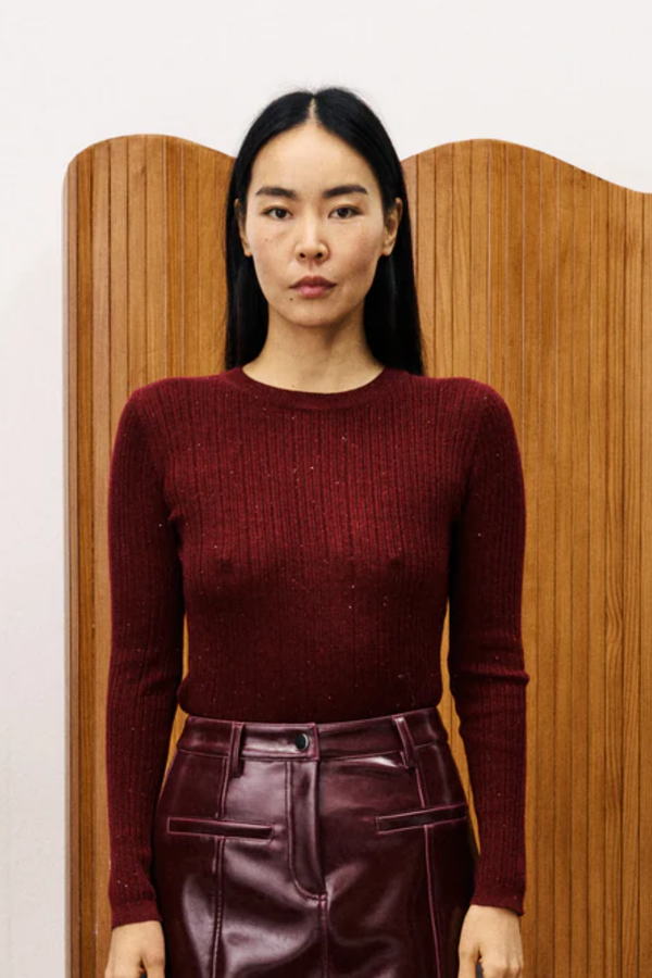 Bordeaux Geranium Sweater