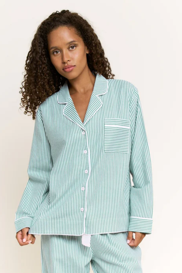 Jade Mint Stripe Pajamas