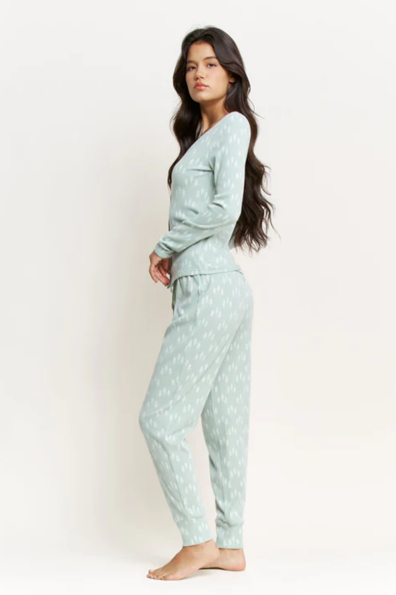 Ice Mint Christmas Tree Pajamas