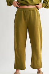 Camo Green Off-Duty Wide Leg Lounge Pants
