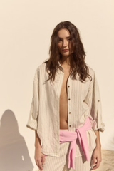 Ecru Santorini Striped Shirt