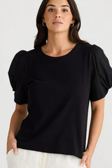 Black Abigail Tee