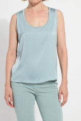 Detox Green Filipa Mix Media Tank Top