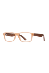 Avalon Reader Glasses - Milky Beige/Walnut Wood - Blue Light Filtering Lens
