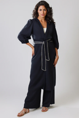Navy Avila Duster Coat