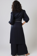 Navy Avila Duster Coat