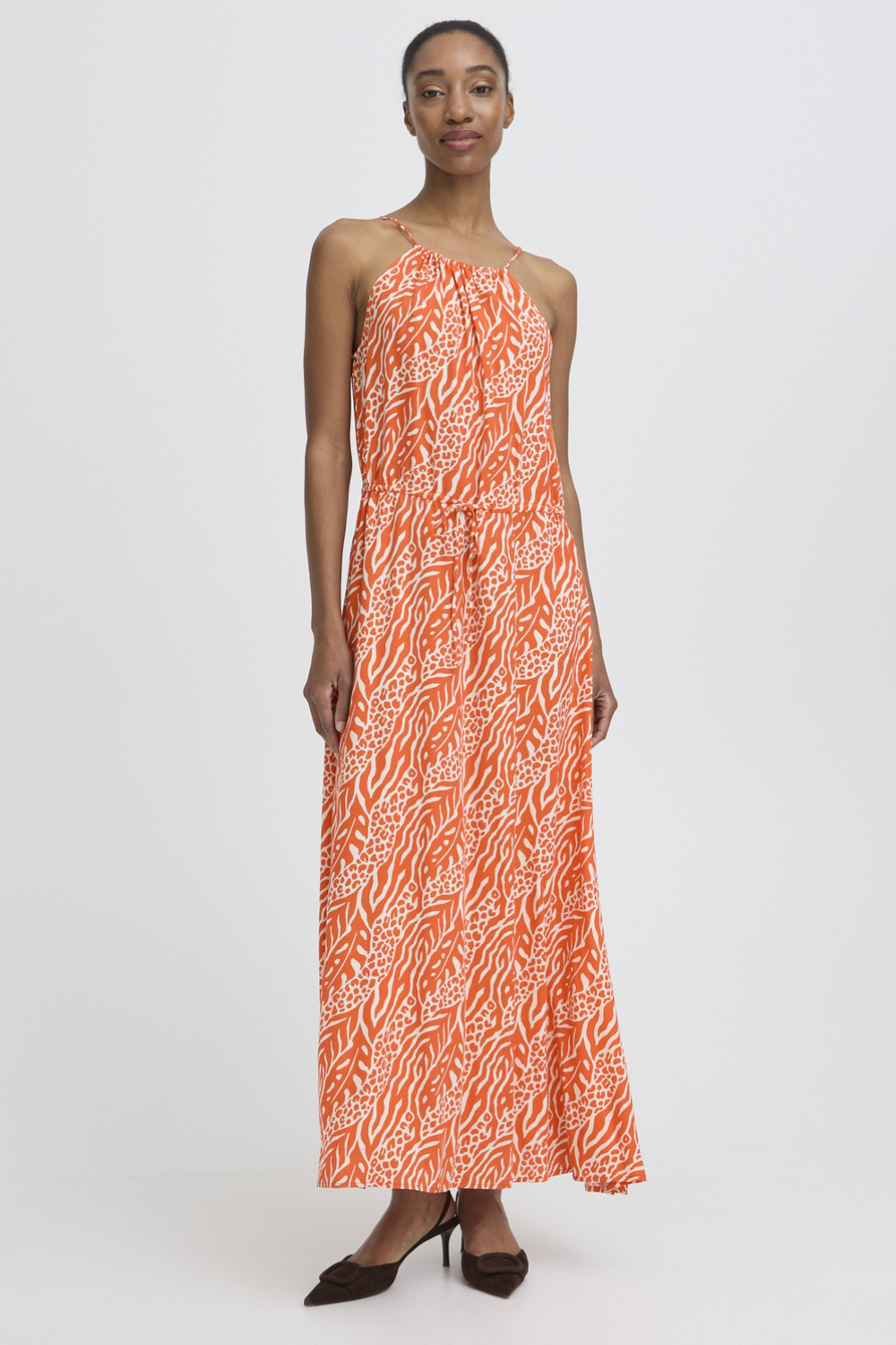 Orange Joell Slip Dress – April Blooms