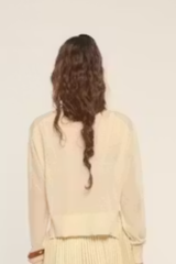 Ecru Granadella Lond Sleeve Sweater