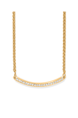 Gold Meridian Geo Bar Necklace
