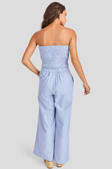 Blue Ivory Windows Down Tube Top