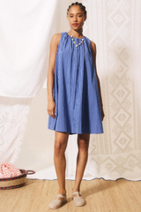 Blue Sleevelass Angela Dress