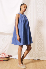 Blue Sleevelass Angela Dress