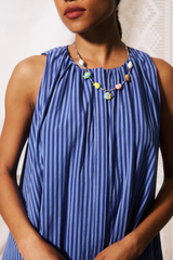 Blue Sleevelass Angela Dress