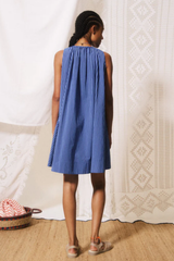 Blue Sleevelass Angela Dress