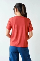 Pima Cotton Blend V-Neck Tees