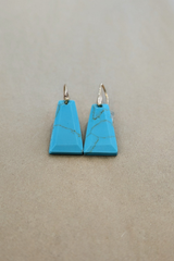 Turquuoise Trapezoid Earrings