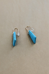 Turquuoise Trapezoid Earrings