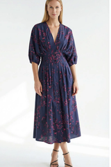 Dreama Navy/Pink Floral Dress