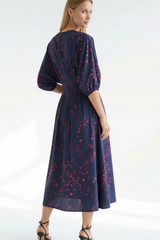 Dreama Navy/Pink Floral Dress
