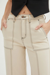 Lawson Ecru with Tobacco Stitch Pants